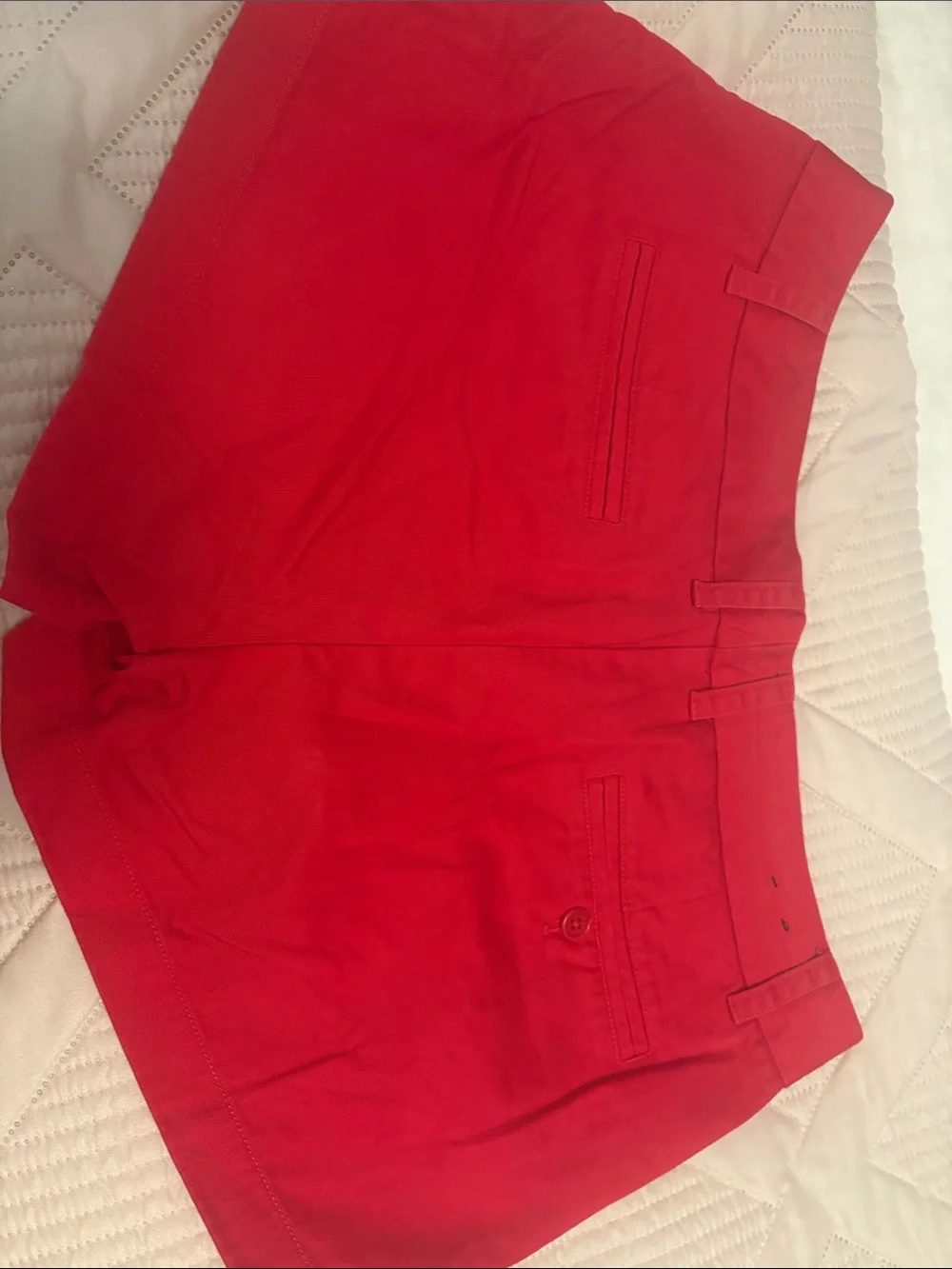 J. Crew Bright Red Cotton Blend Women's Shorts